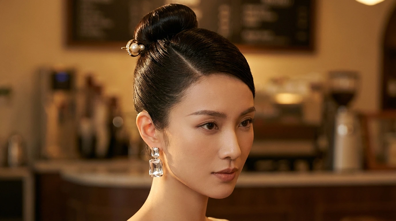 2. Chic High Bun