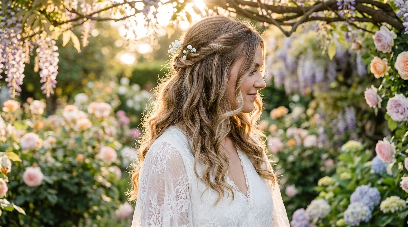 3. Romantic Half-Up, Half-Down