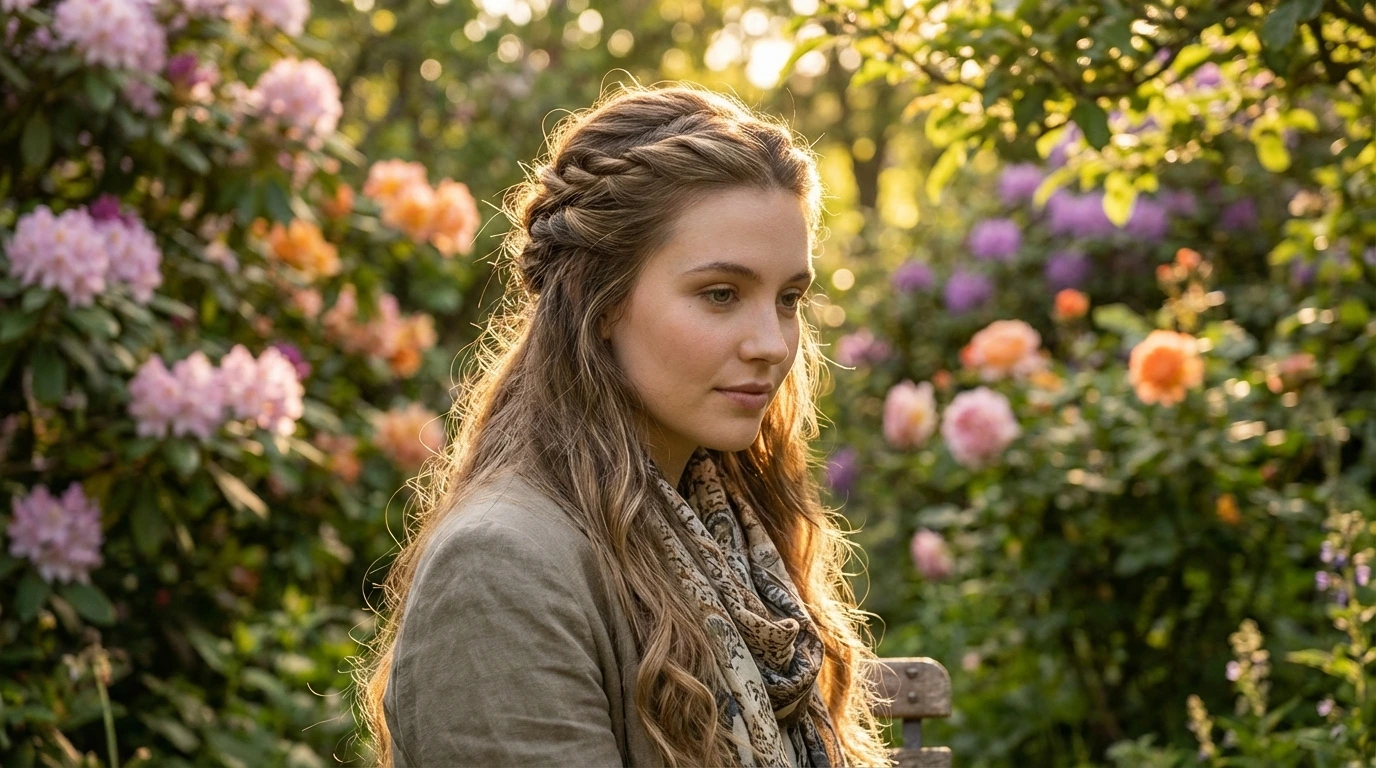 12. Twisted Half-Up Half-Down