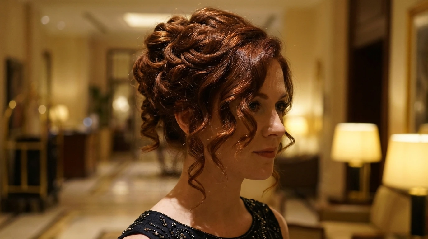 8. Curly Updo