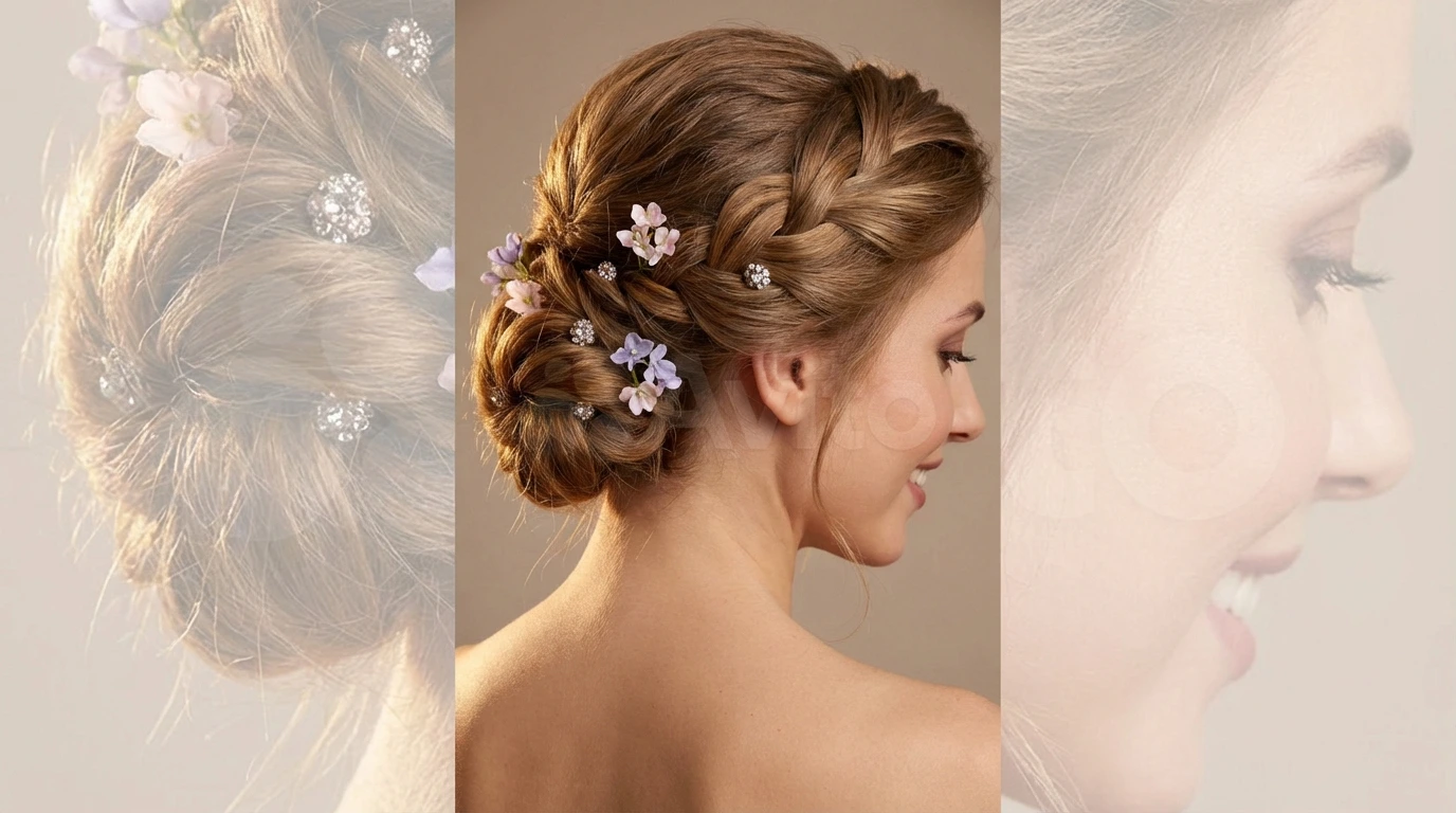 11. Elegant Updo with Hair Accessories