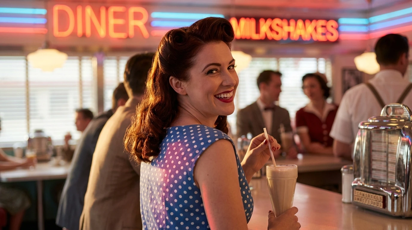 7. Vintage Pin-Up Curls