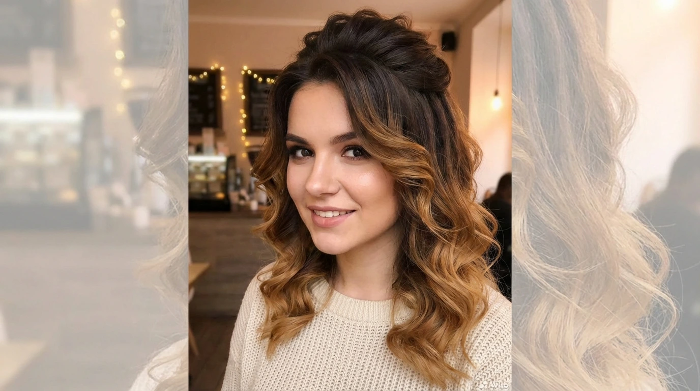 3. Voluminous Half-Up, Half-Down