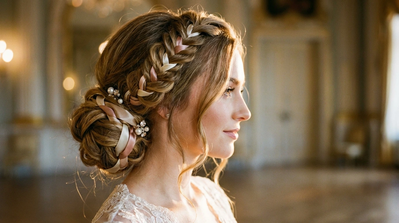 Ribbon Braid Updo