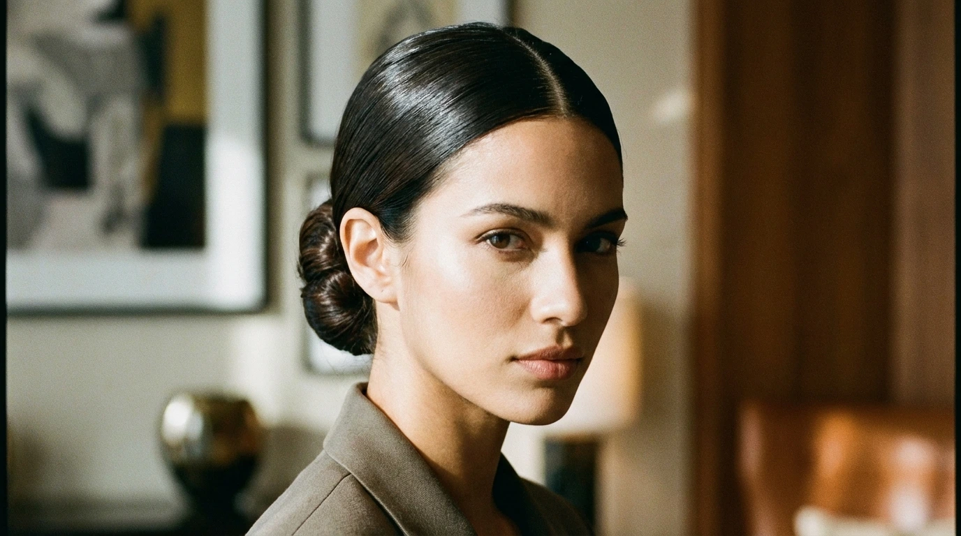 8. Sleek Low Bun