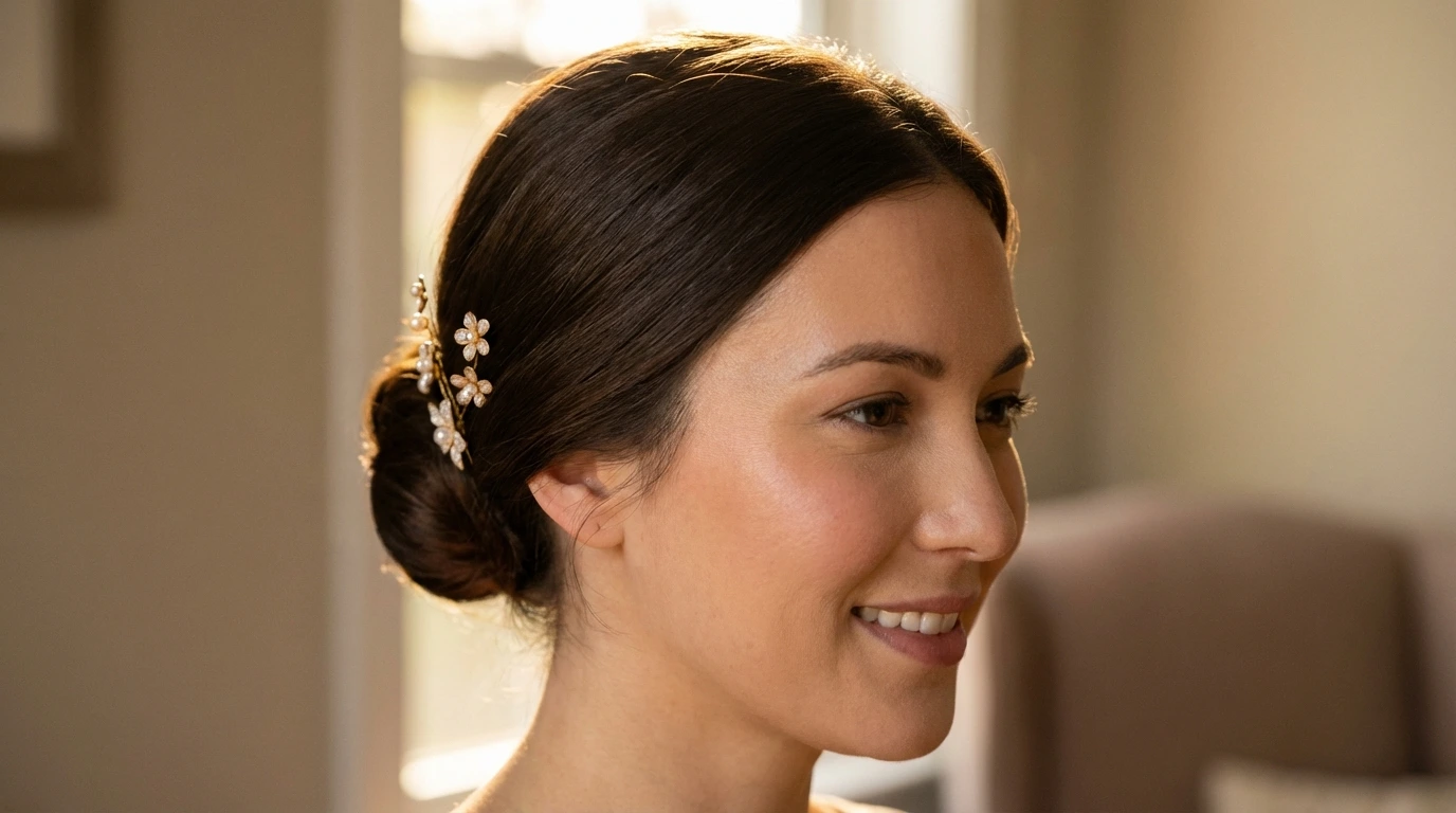 1. Effortless Low Bun