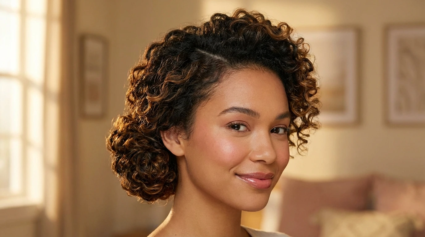 9. Curly Updo