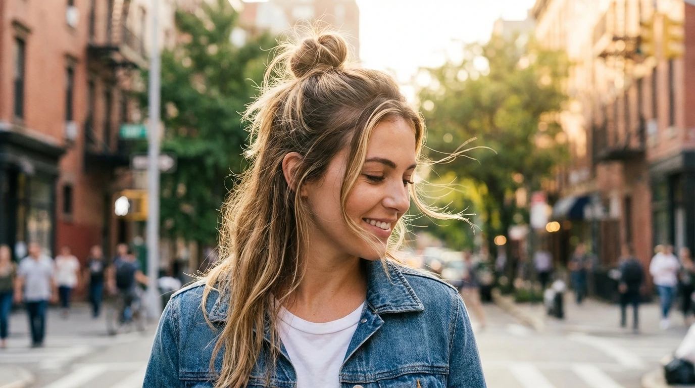 3. Messy Top Knot