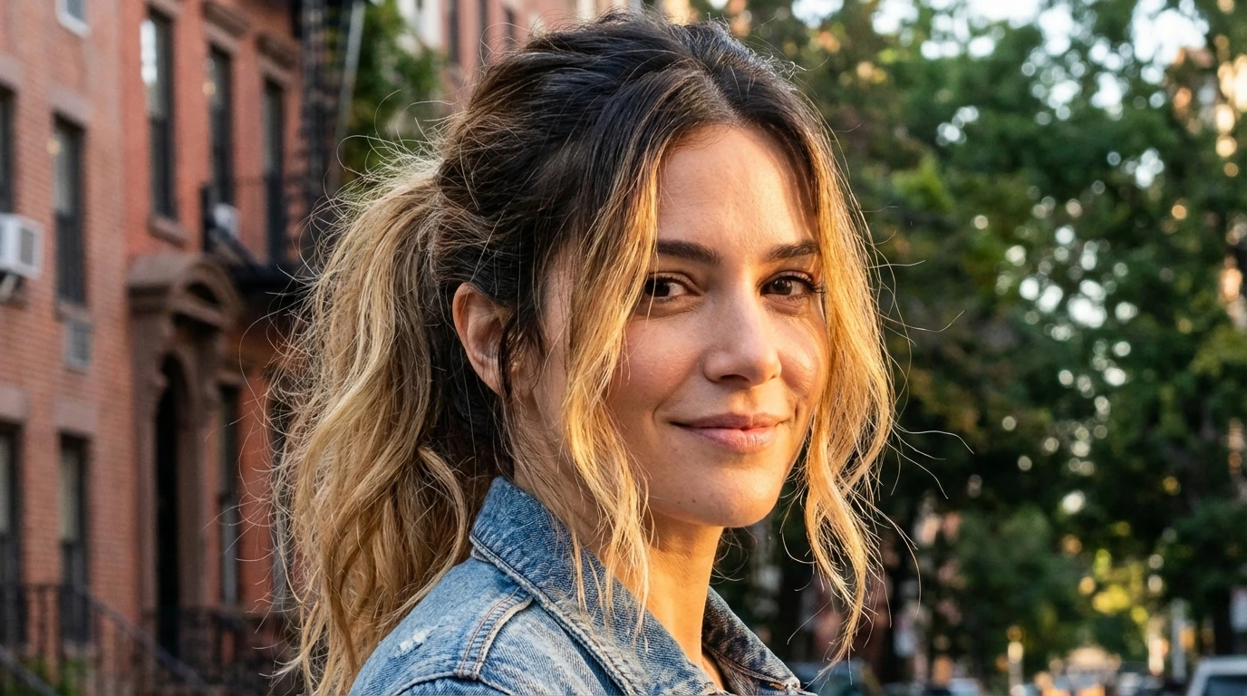 7. Messy Ponytail