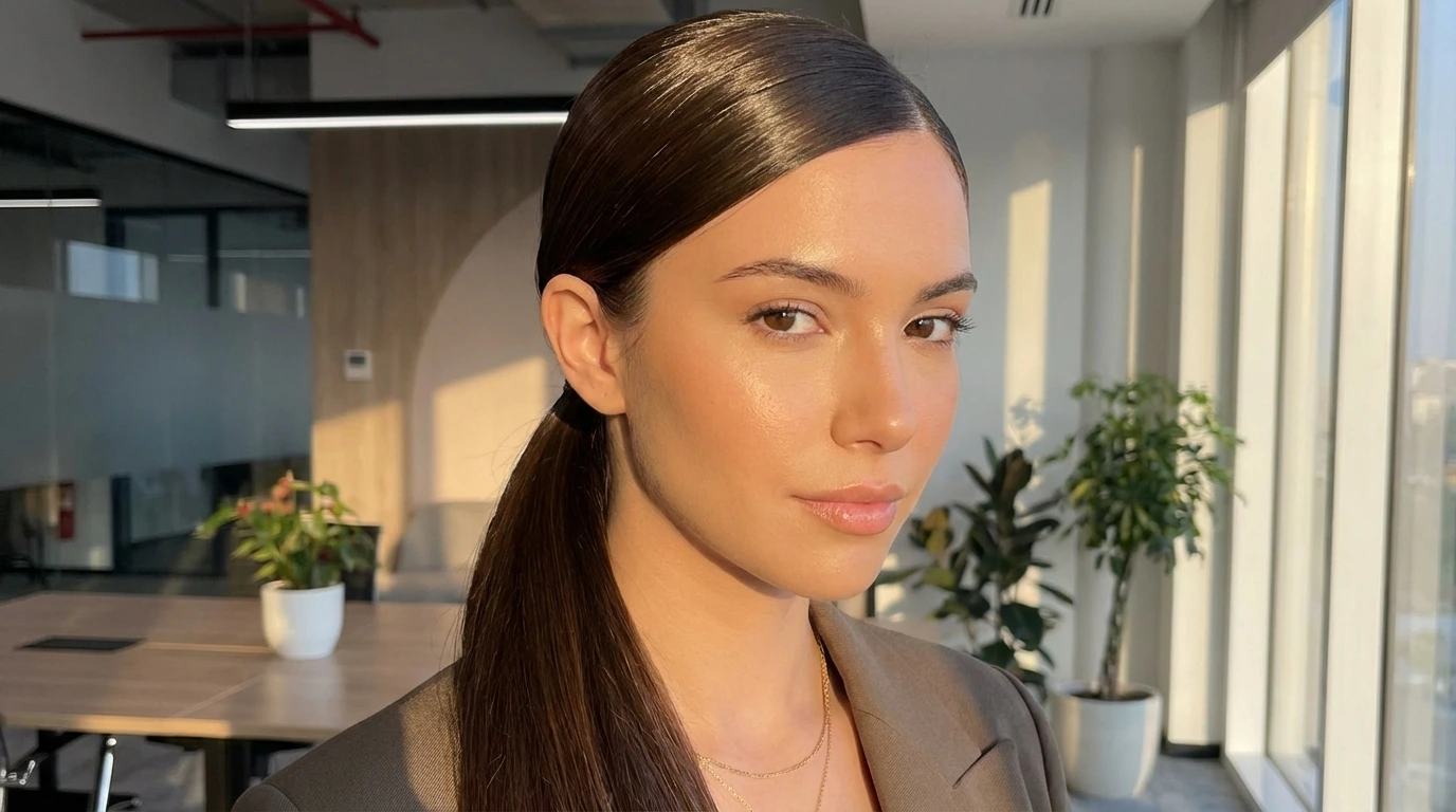 1. Sleek Low Ponytail