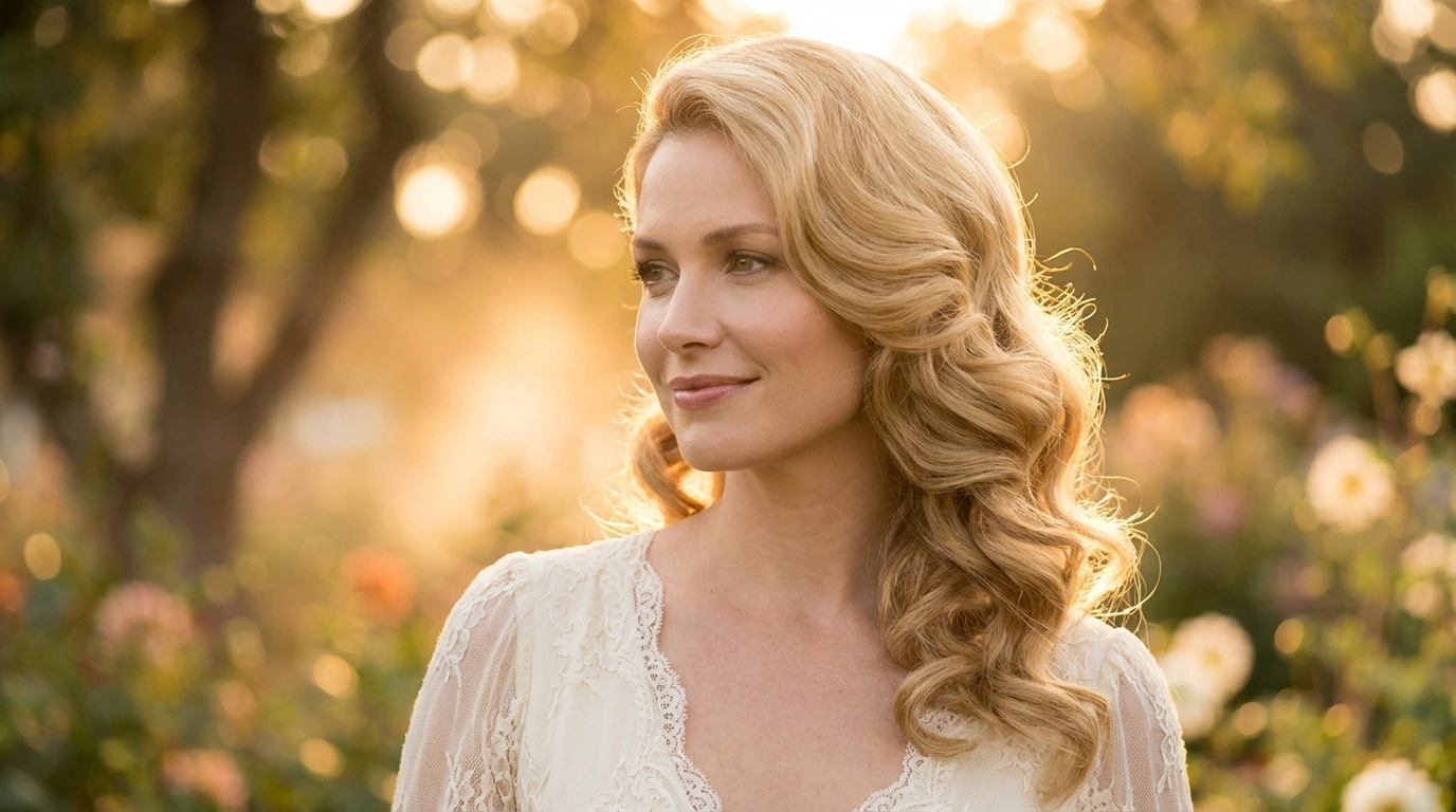 8. Side-Swept Curls