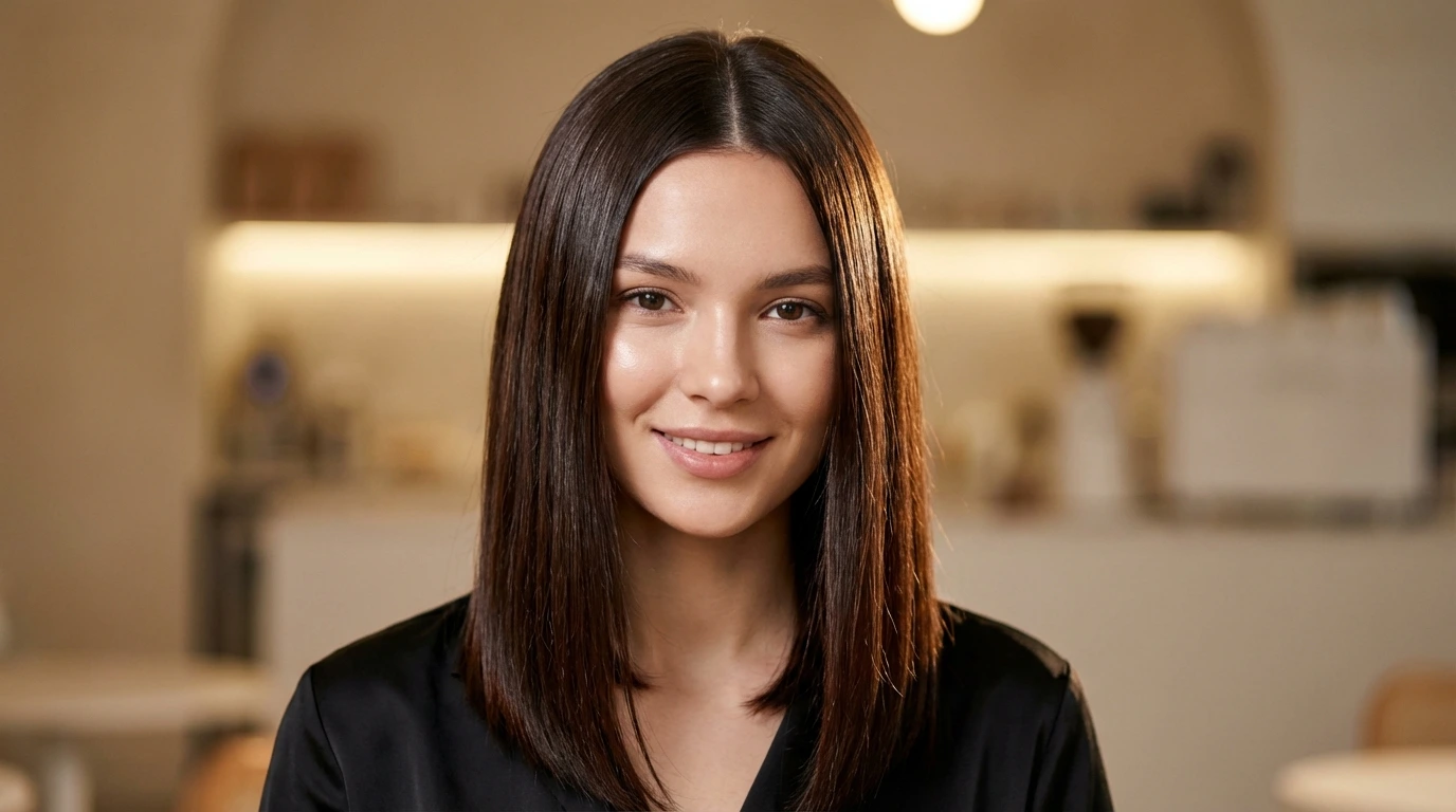 9. Straight and Sleek