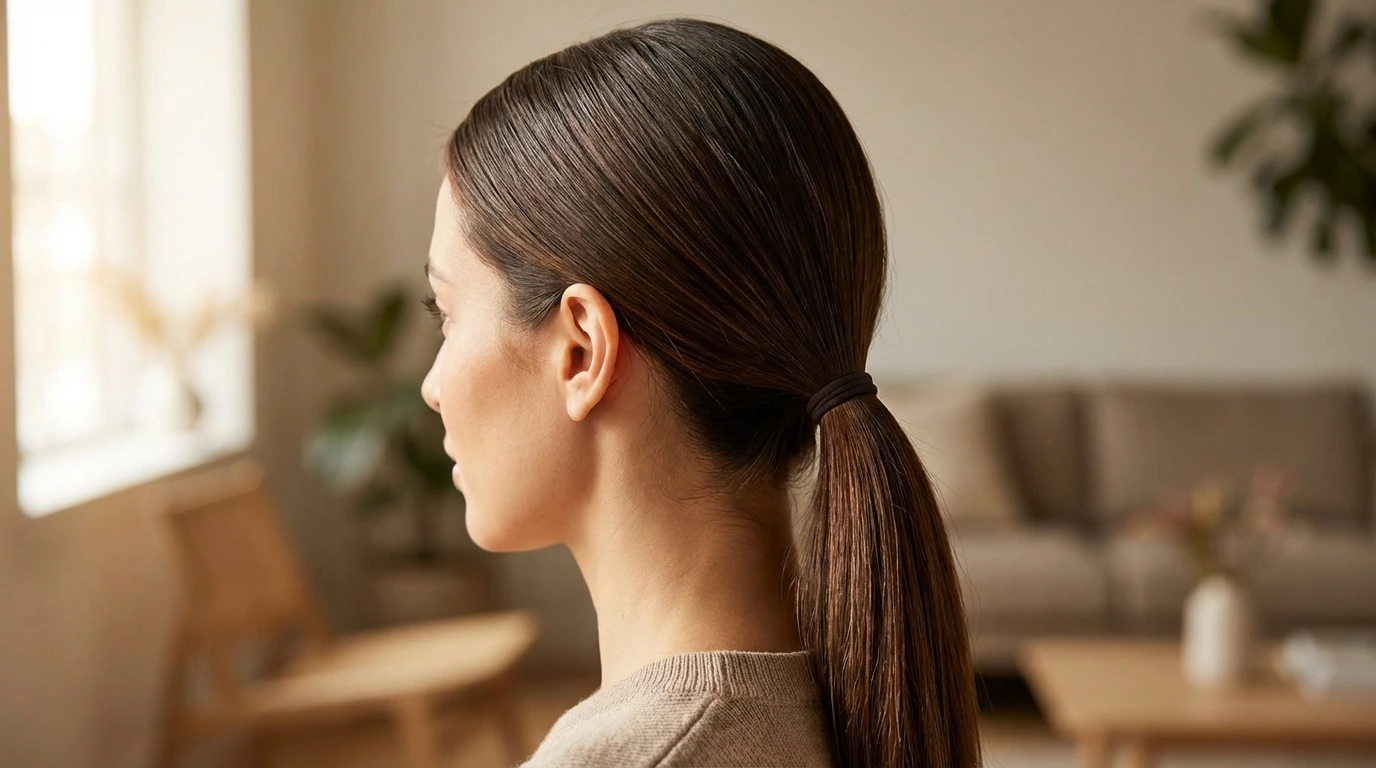 1. The Sleek Low Ponytail