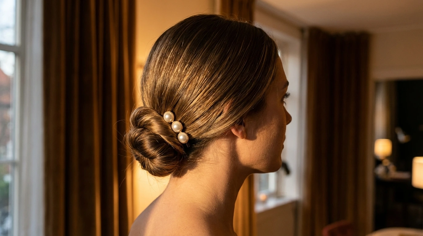 9. Low Twisted Bun