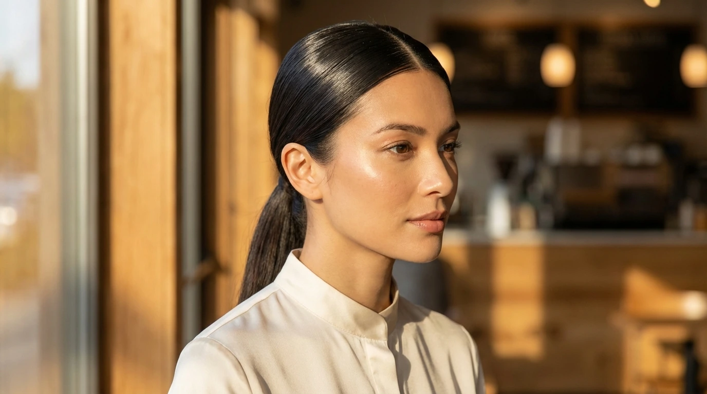 4. Sleek Ponytail