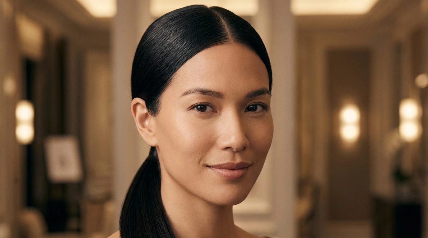 3. Sleek Low Ponytail