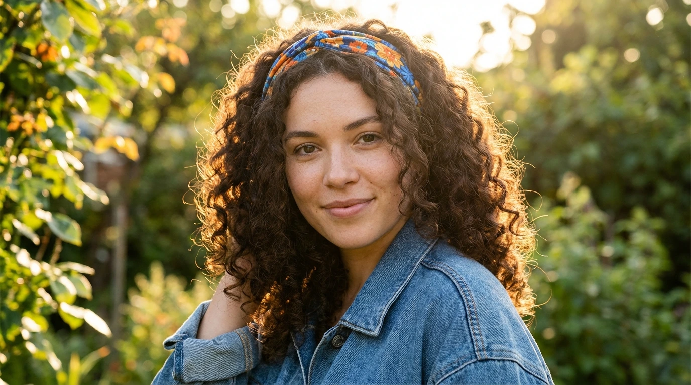 9. Curly Headband