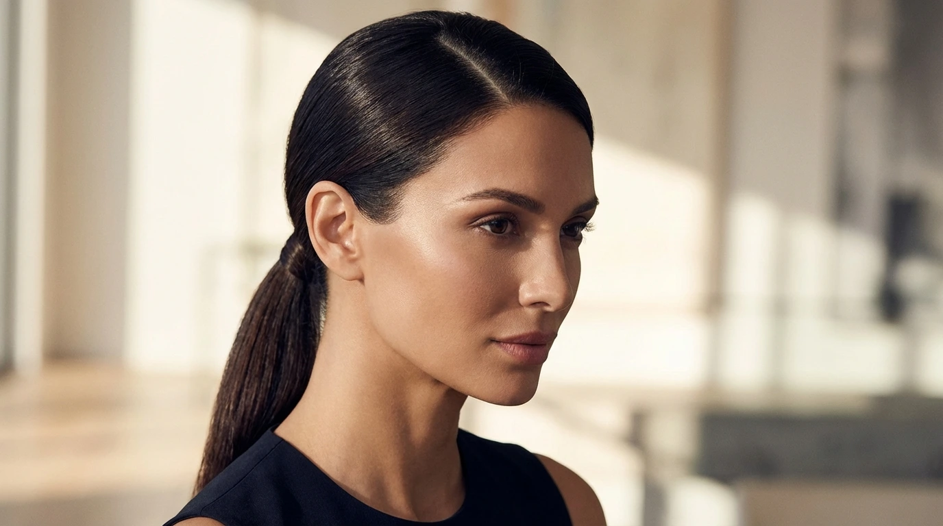 1. Sleek Low Ponytail