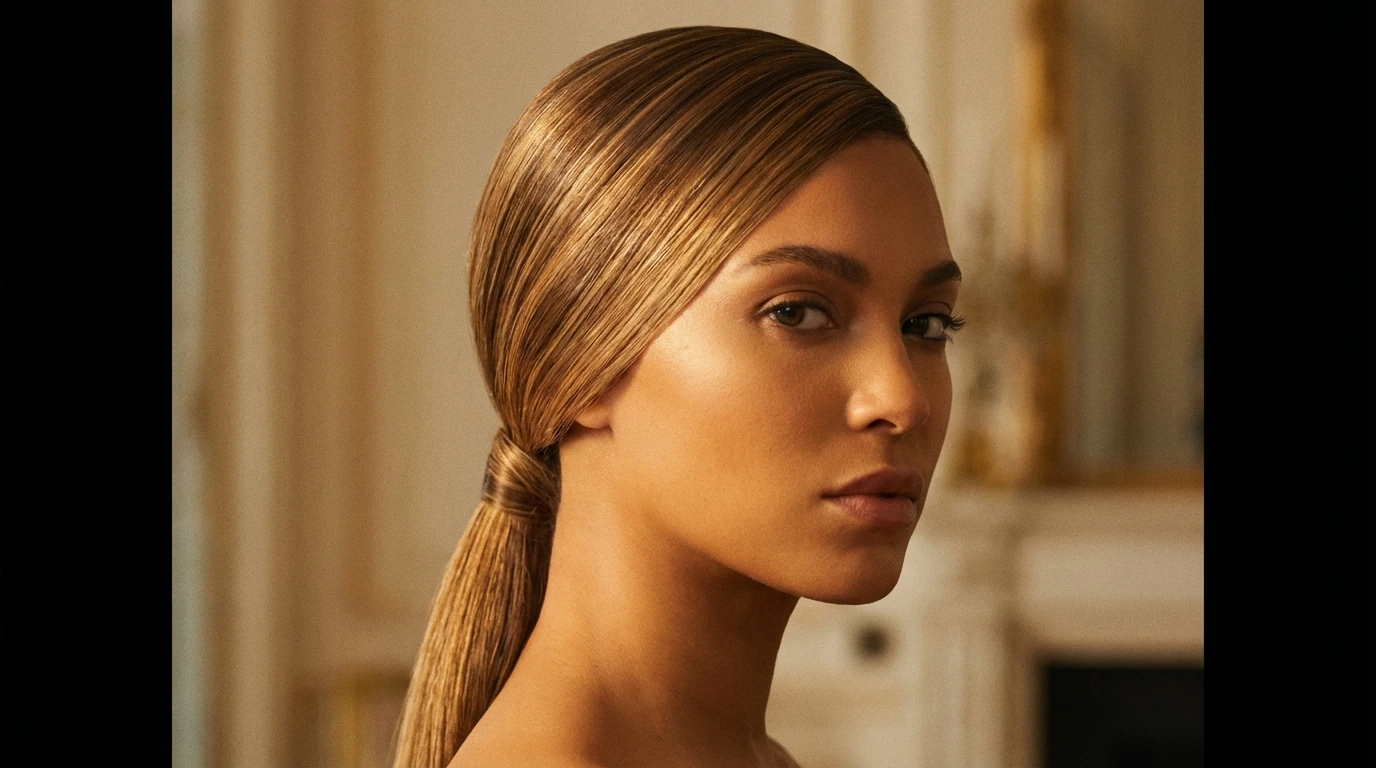 1. Sleek Low Ponytail