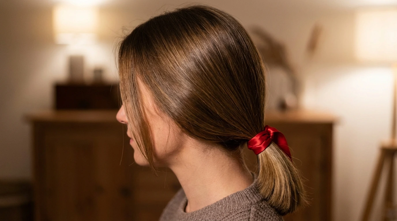 1. Classic Low Ponytail