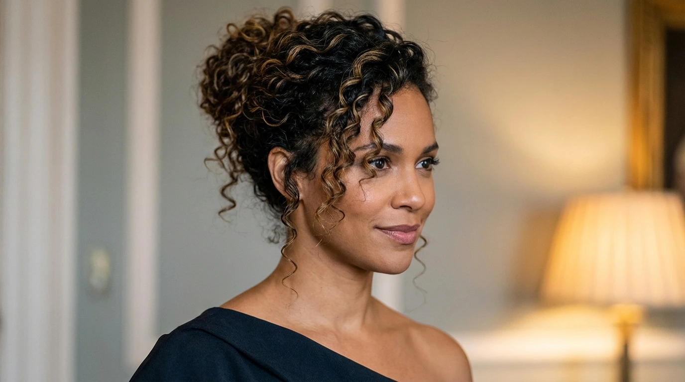 9. Curly Updo