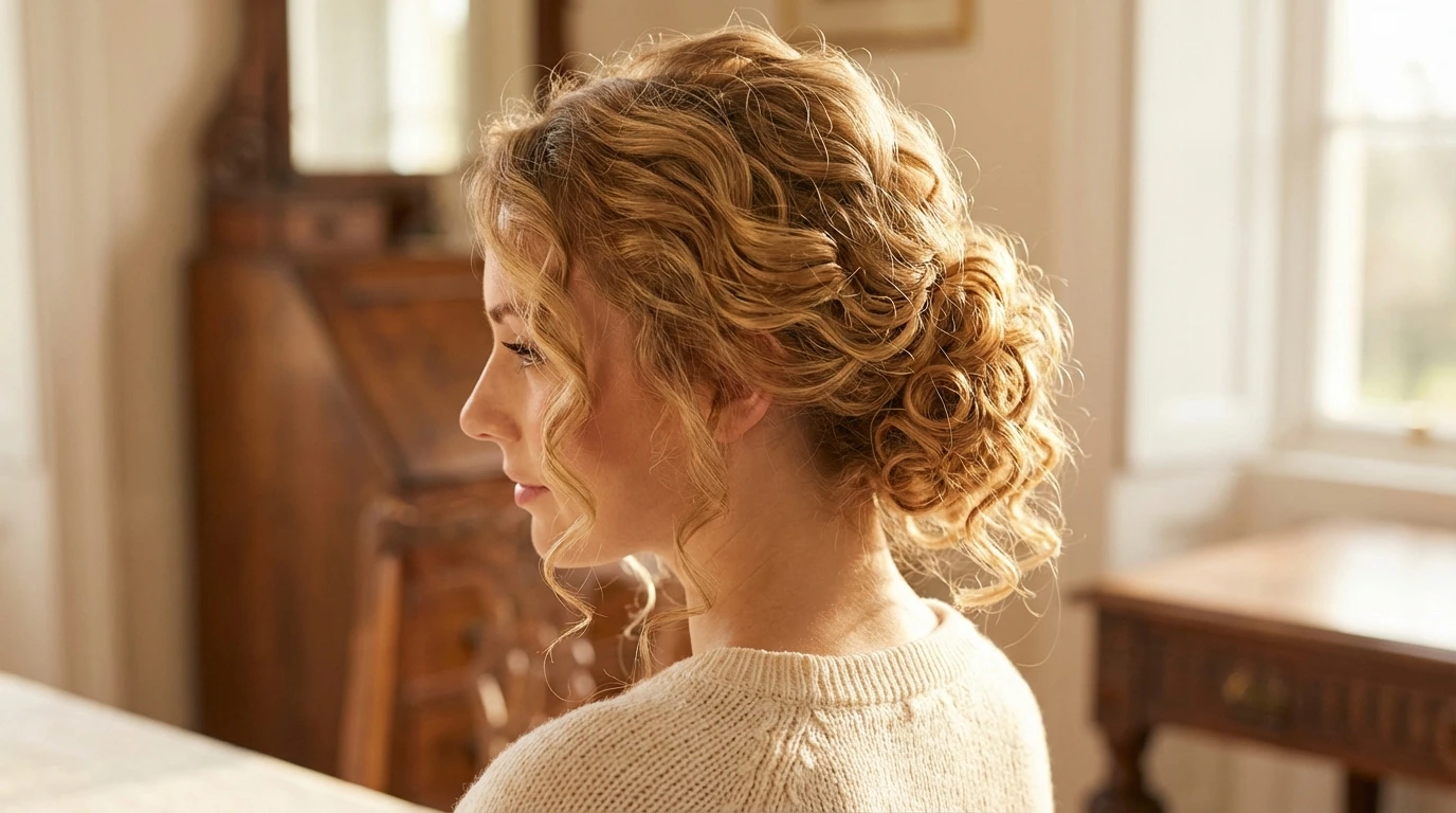 9. Curly Updo