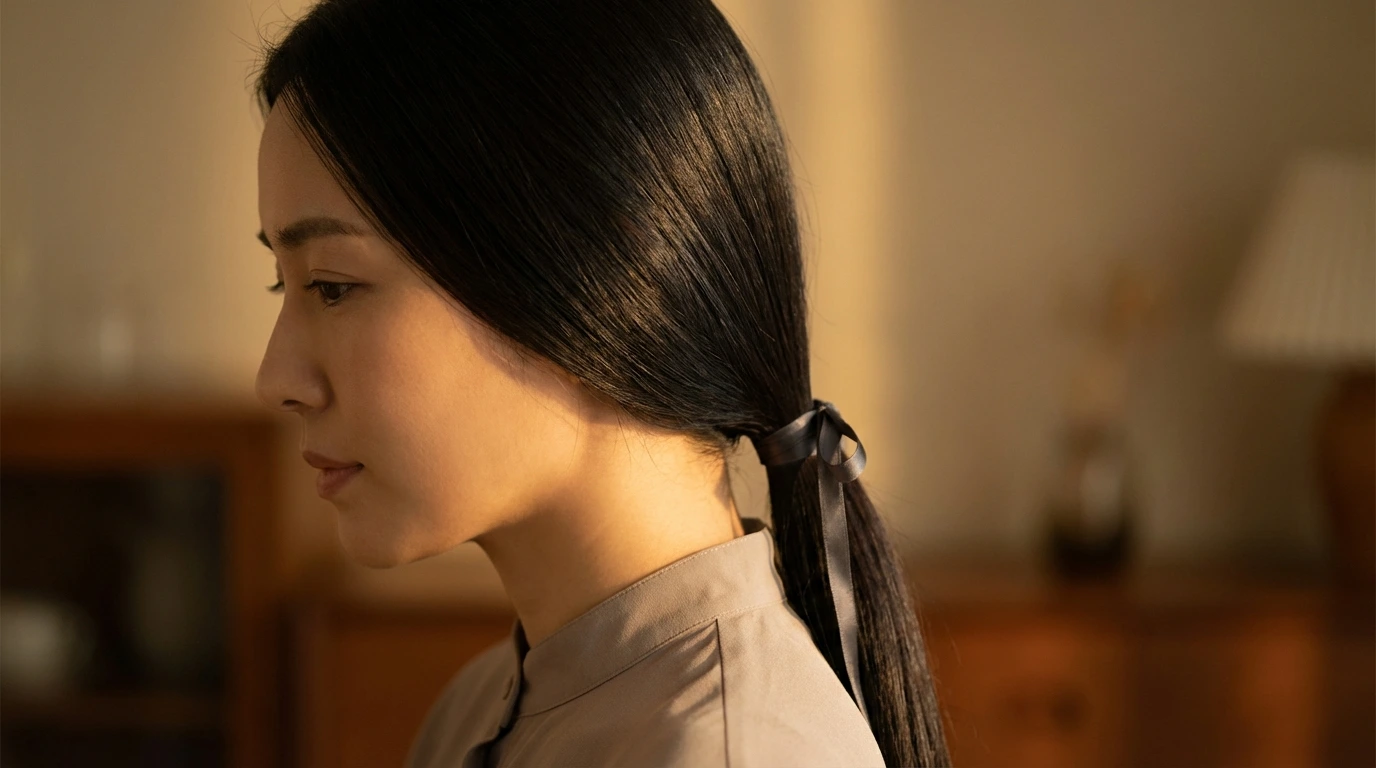 1. Classic Low Ponytail