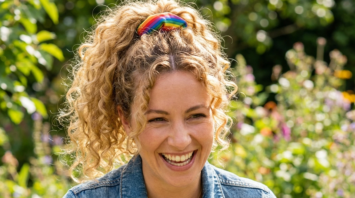9. Curly Ponytail