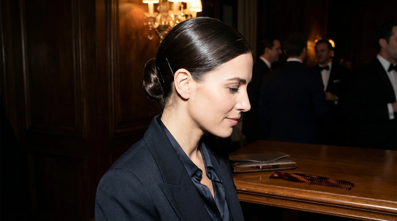 Sleek Low Chignon