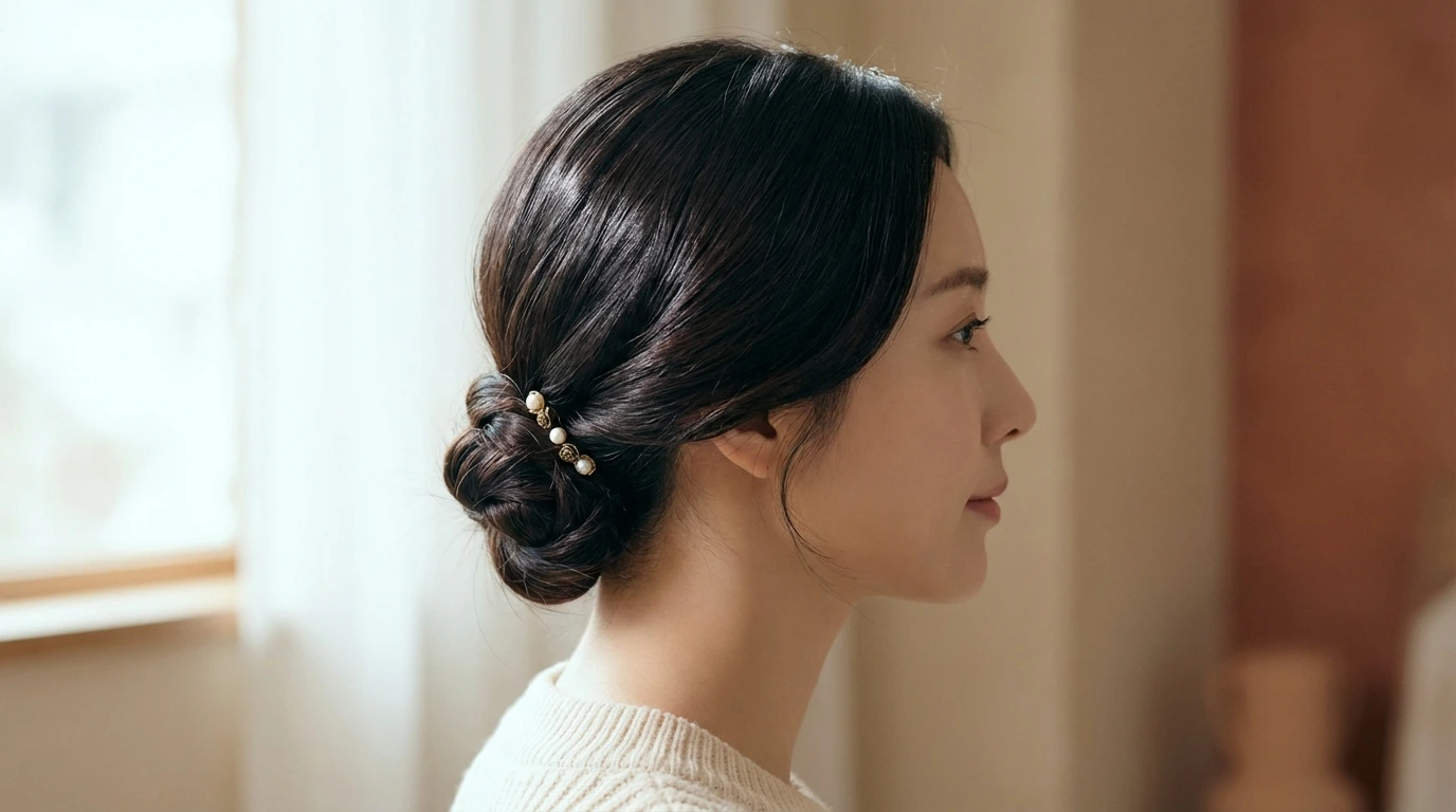 1380 8 low chignon 8. Low Chignon