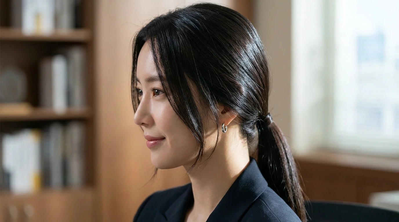 1381 1 sleek low ponytail 1. Sleek Low Ponytail