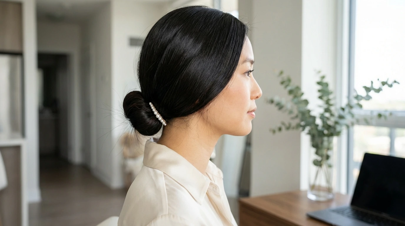 1. Effortless Low Bun