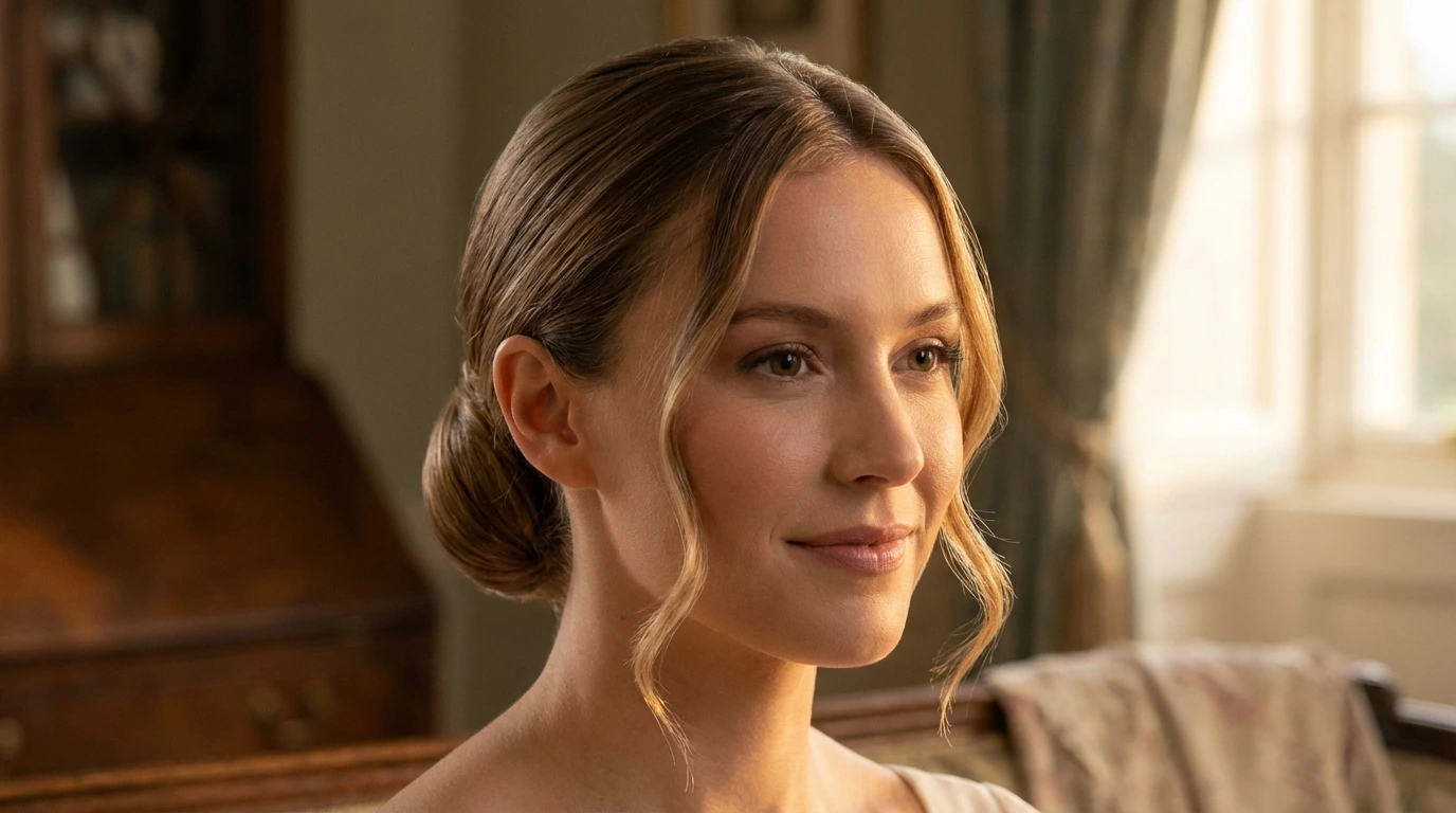 1. Classic Low Bun