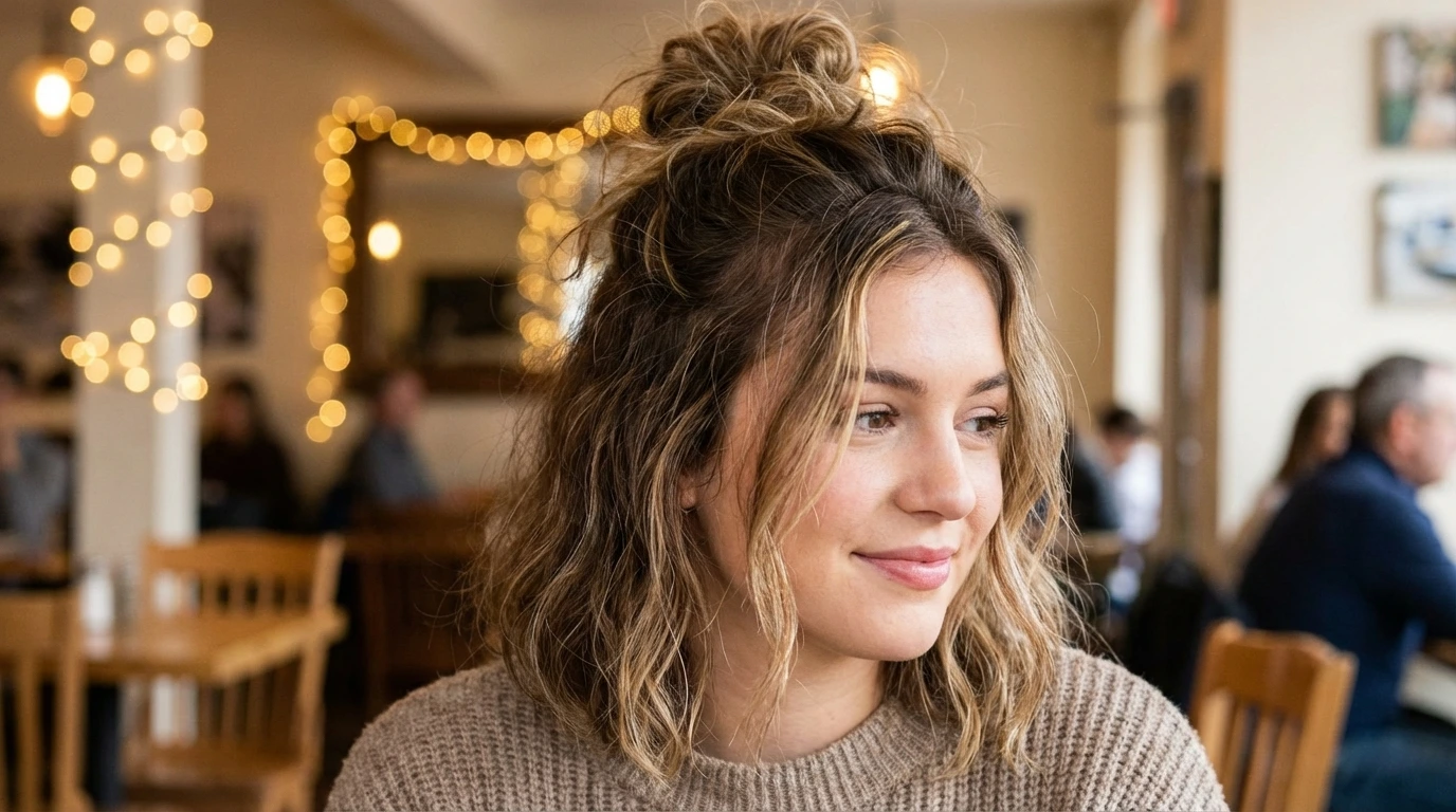 1387 2 messy bun 2. Messy Bun