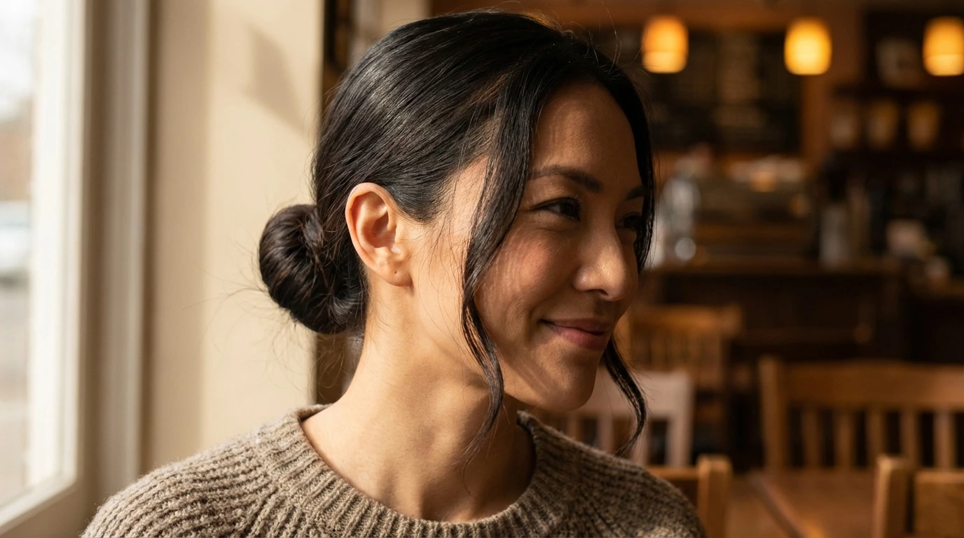 1. Effortless Low Bun