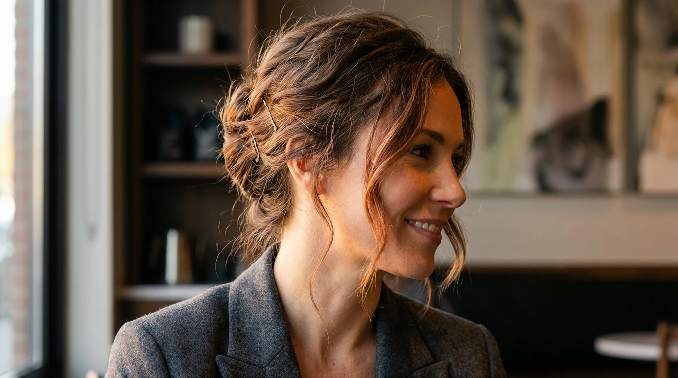 12. Loose French Twist