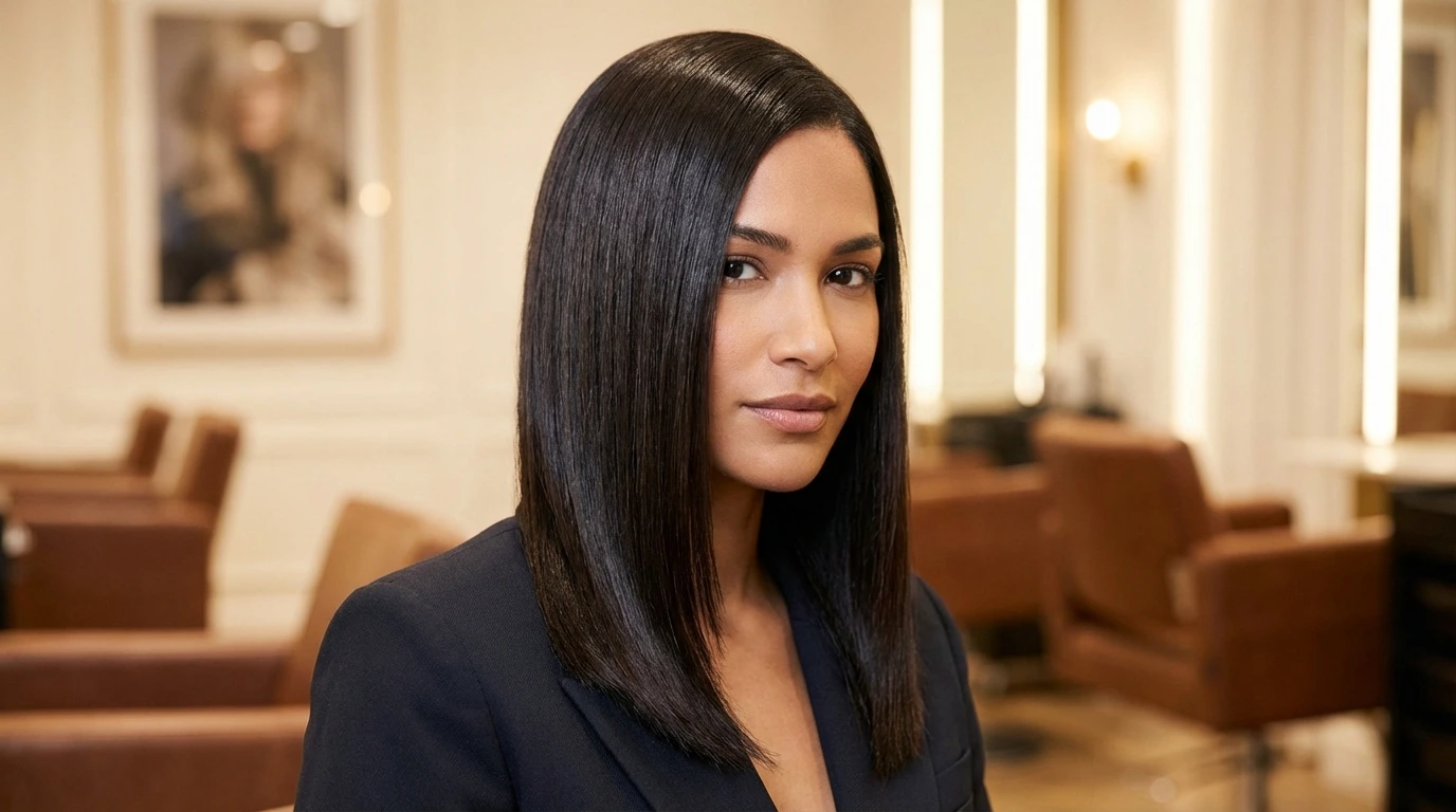 6. Straight and Sleek