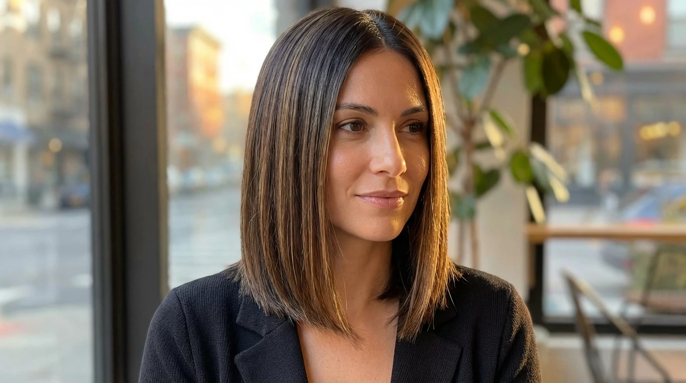 4. Sleek Straight Hair