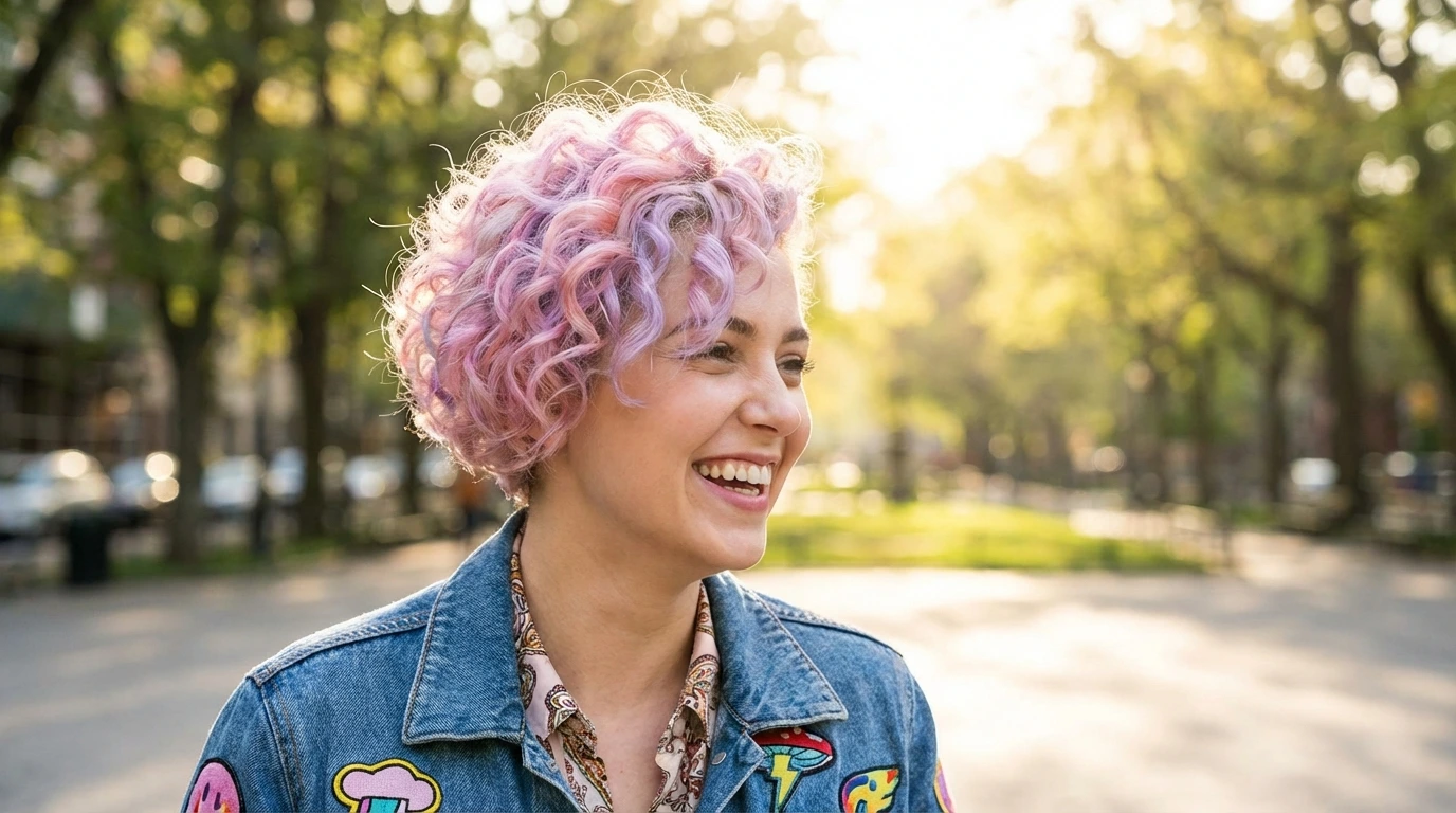 5. Curly Pixie