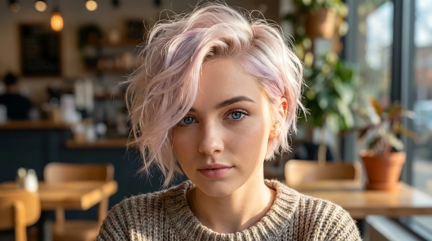 2. Textured Pixie Cut