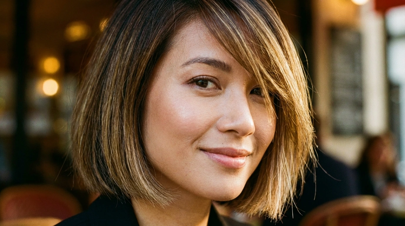 9. Side-Swept Bangs