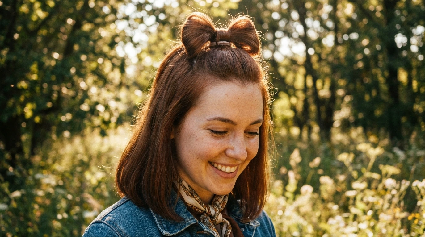 Half-Up Bow Hairstyle
