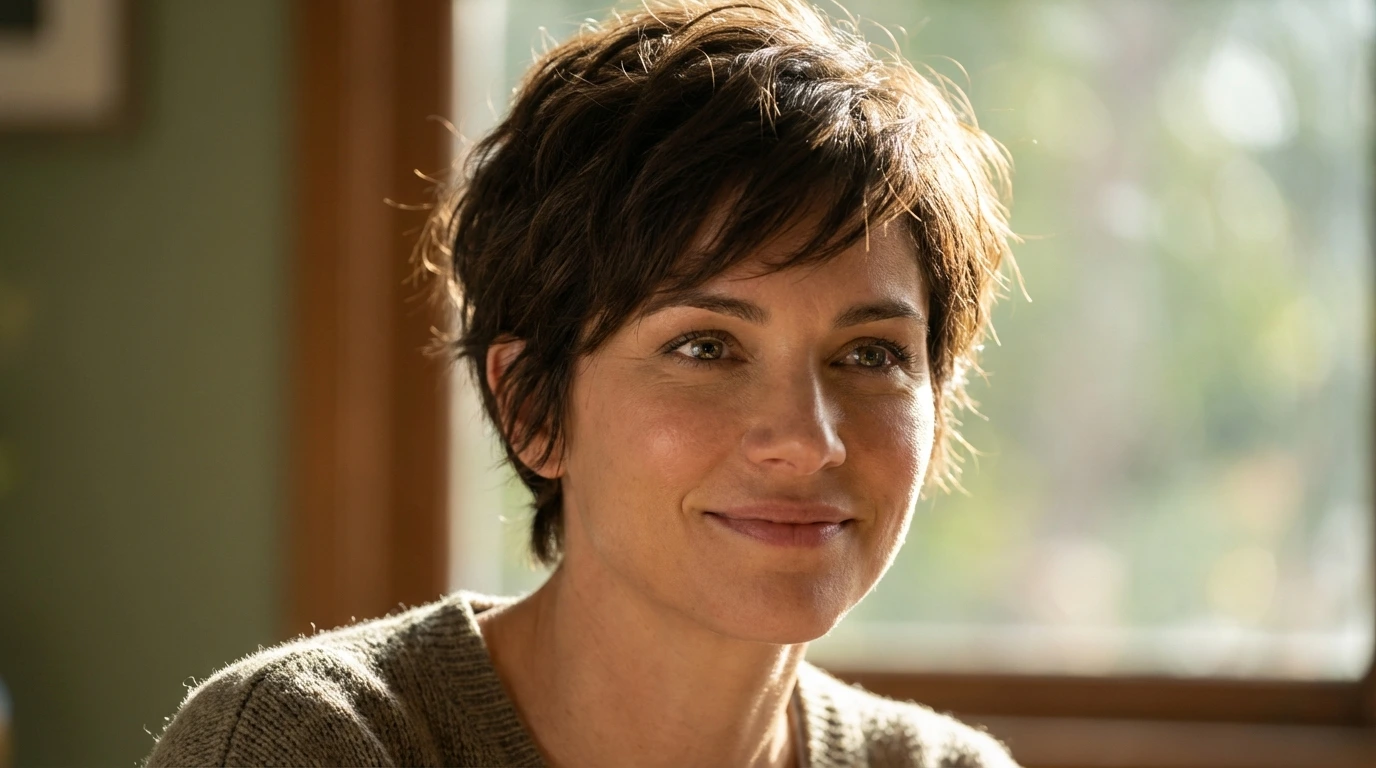 2. Textured Pixie Cut