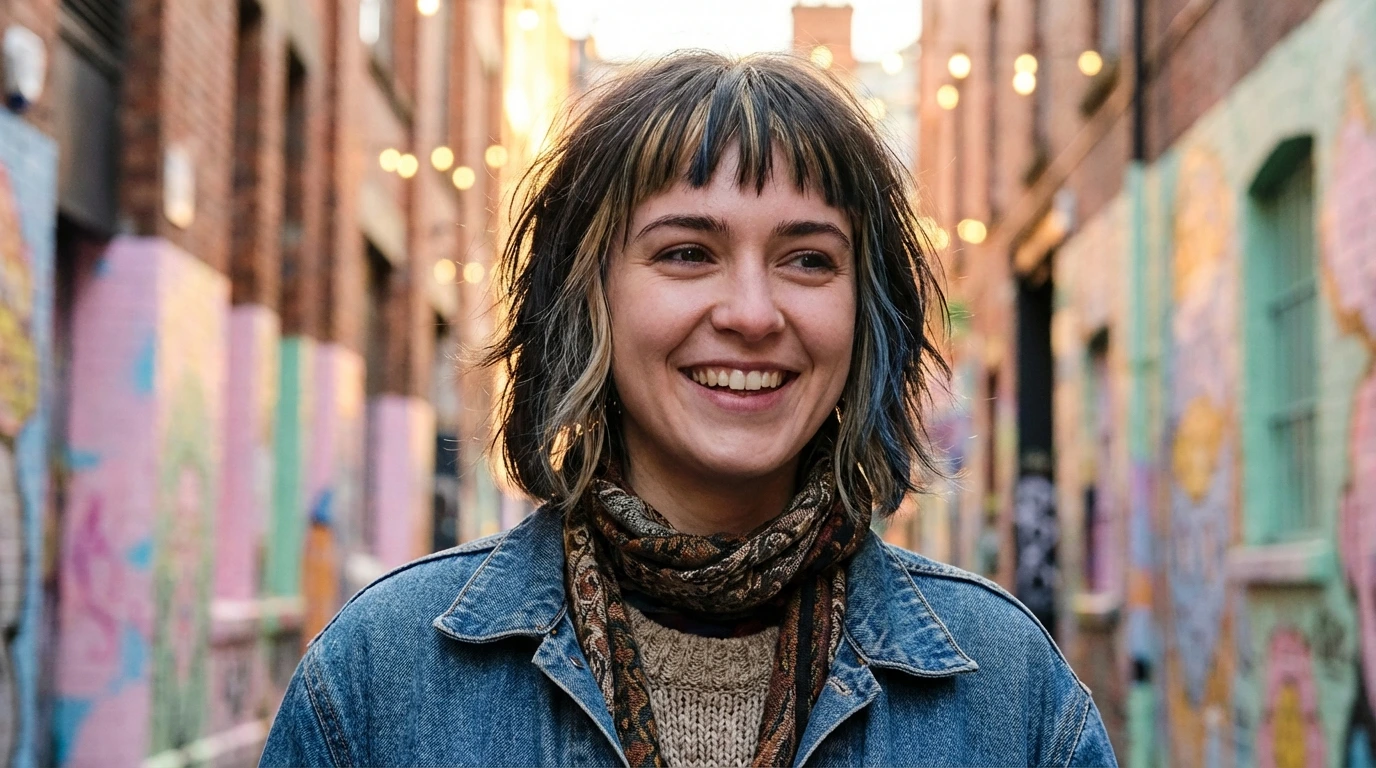 12. Choppy Bangs with a Bob