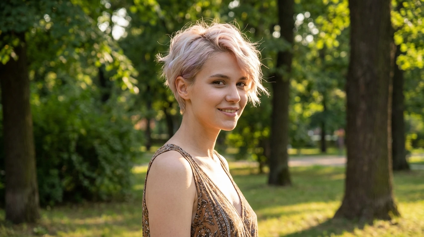 2. Textured Pixie Cut