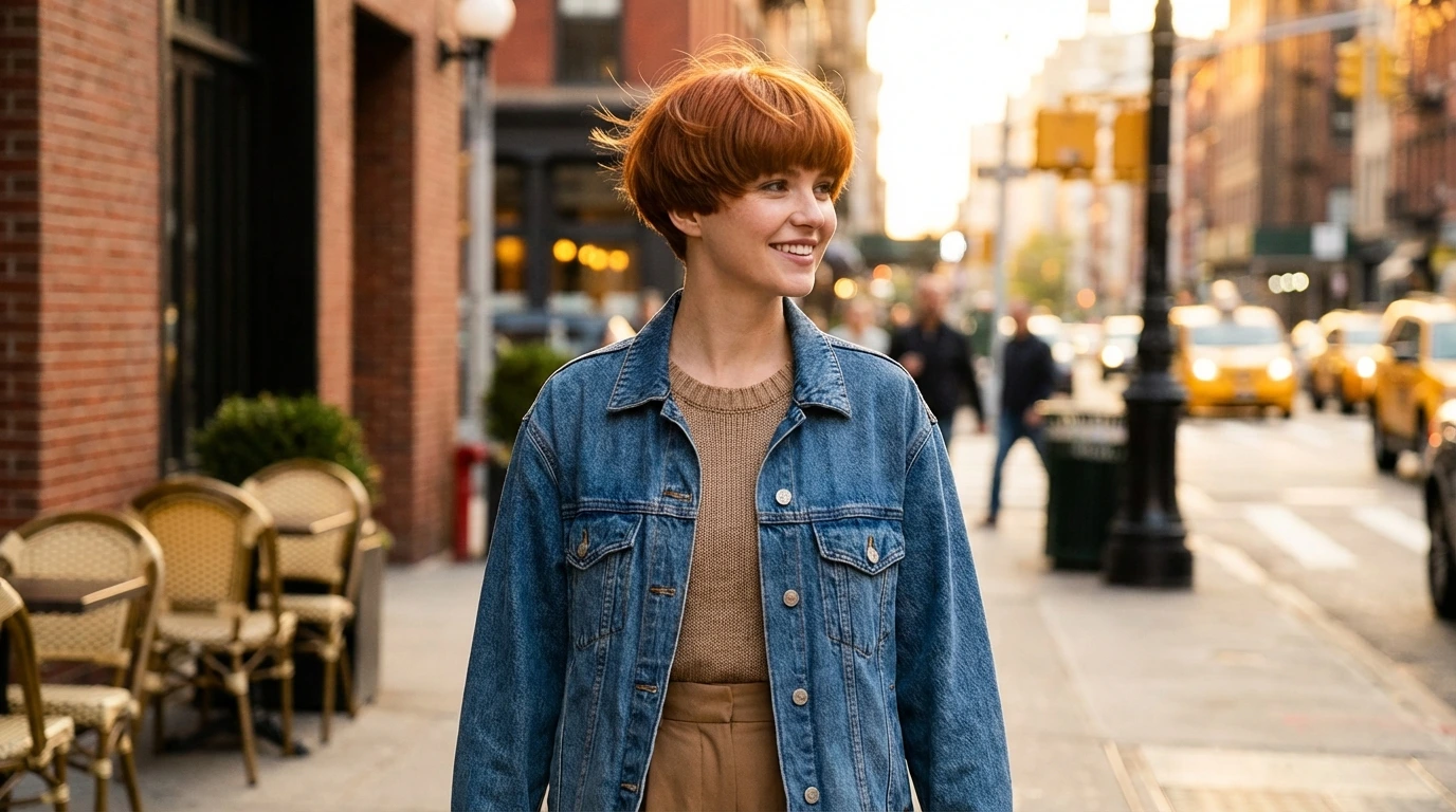 8. Layered Bowl Cut