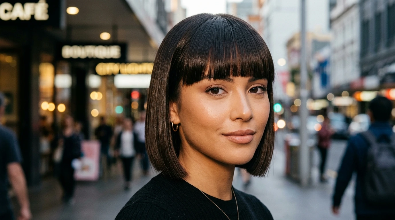 11. Blunt Fringe Bob