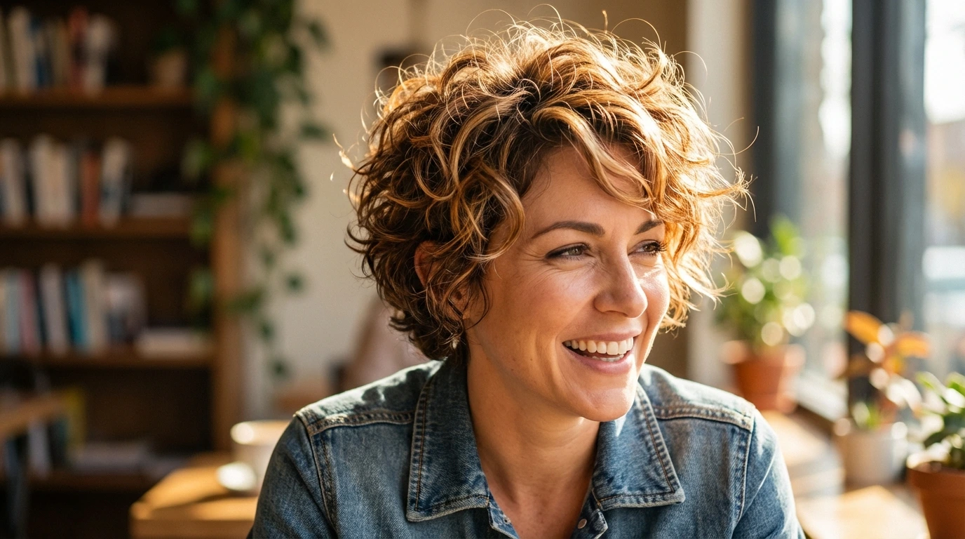 2. Textured Pixie Cut