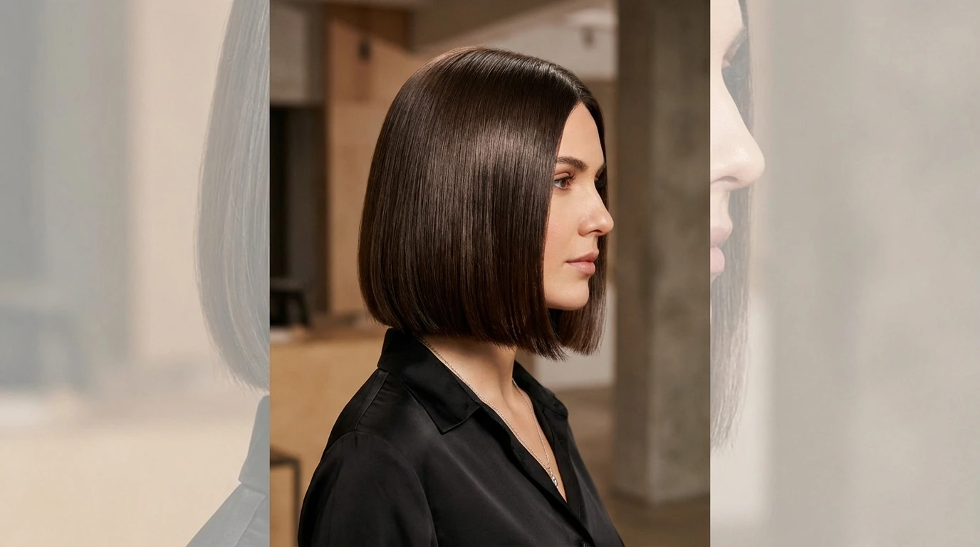 6. Sleek Blunt Cut