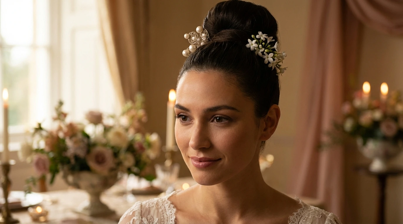 Elegant Top Knot for Weddings